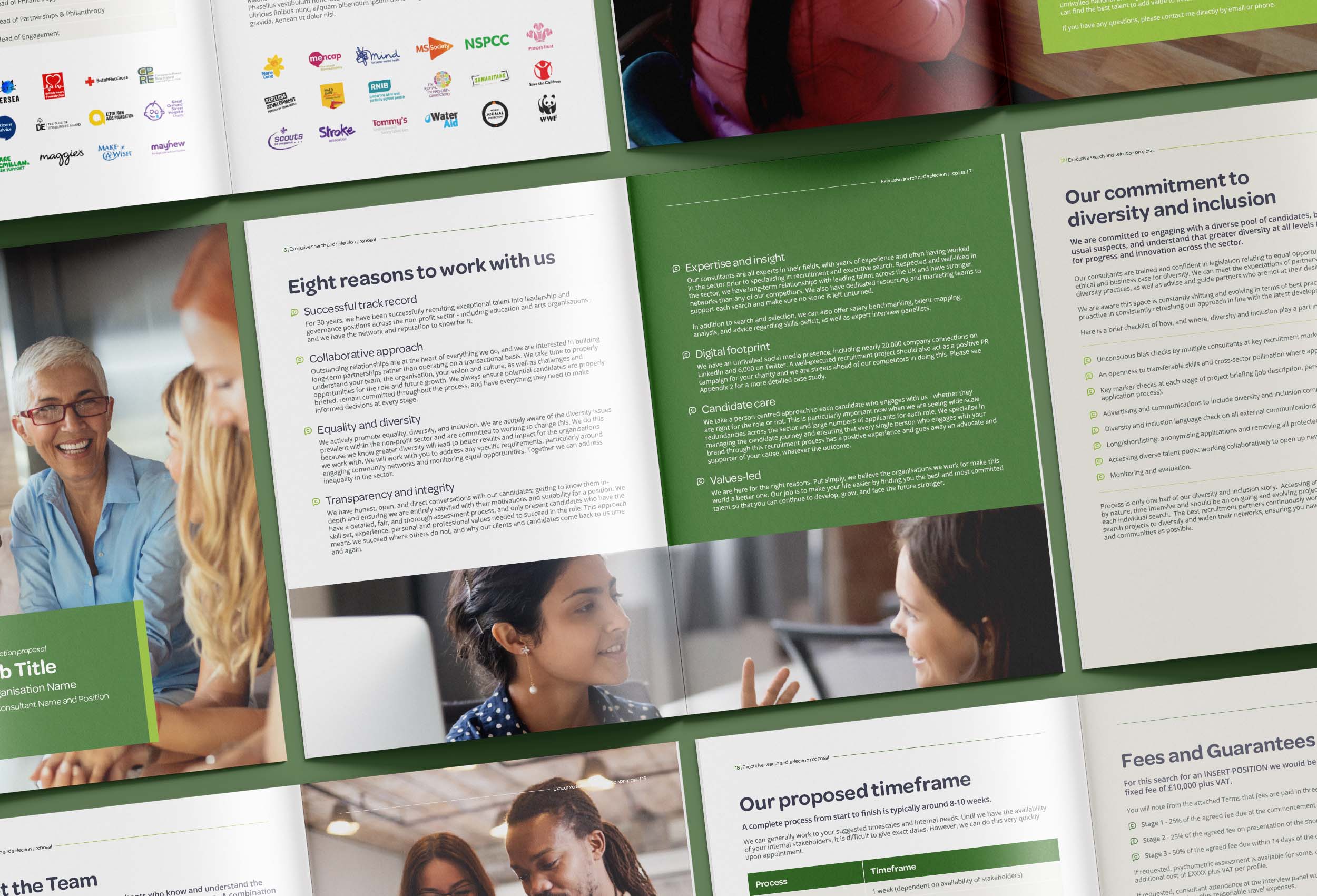 Mockup of Charity People document