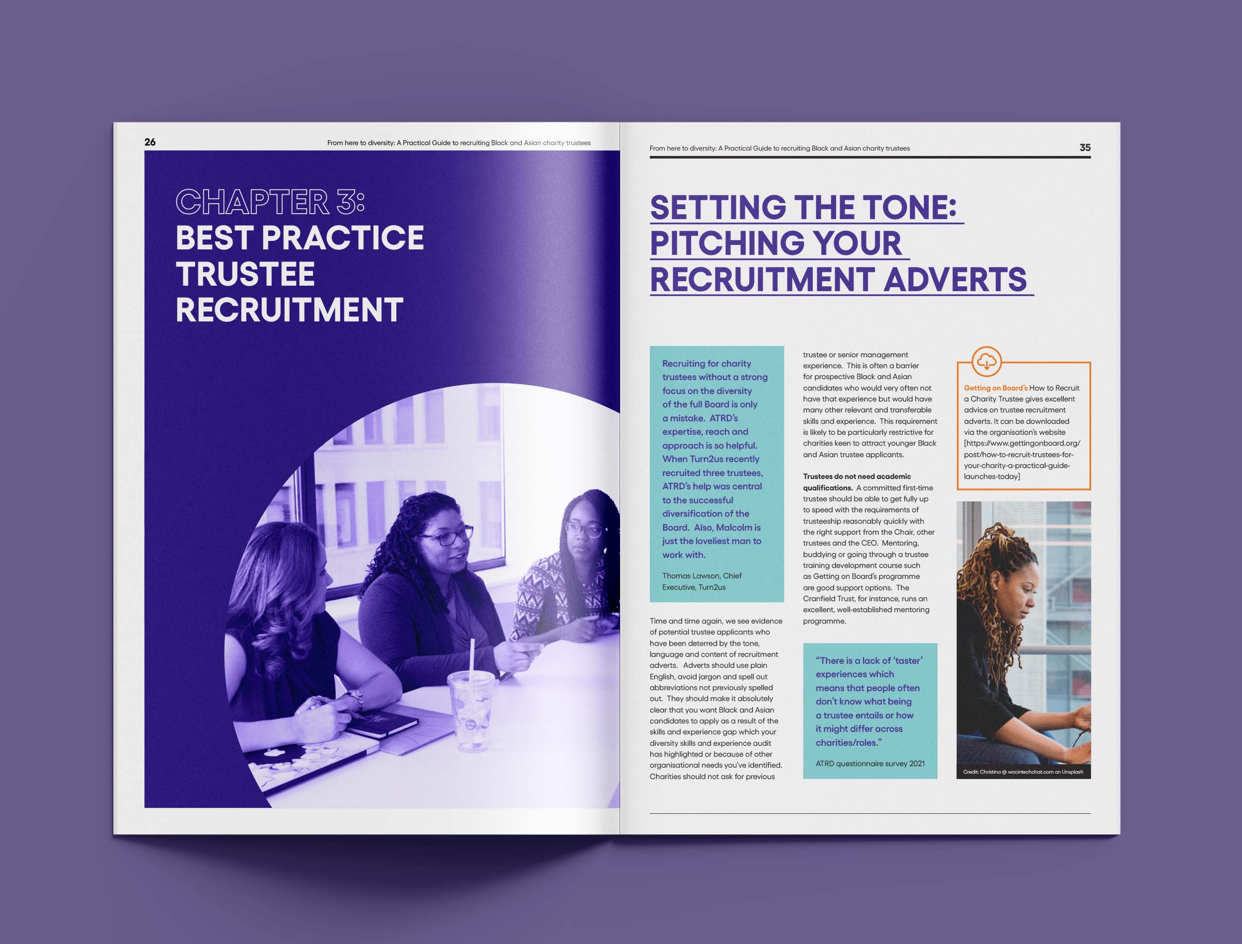 Mockup of ATRD report