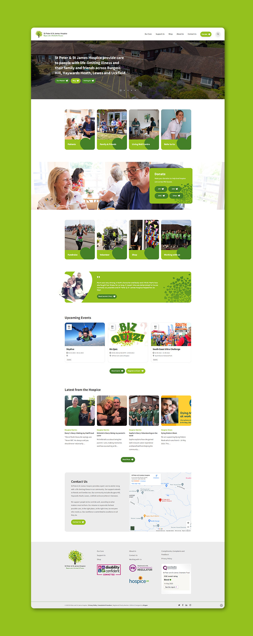 St Peter & St James website homepage