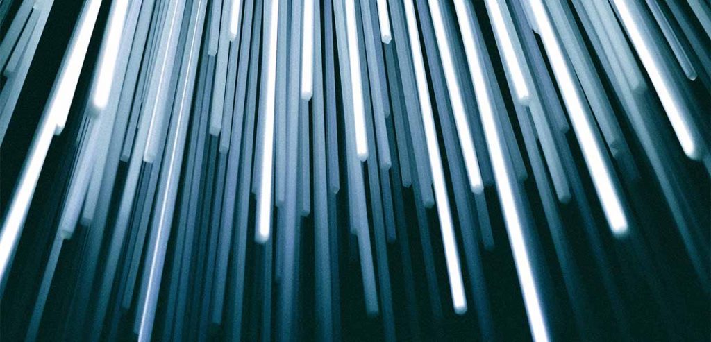 Abstract wallpaper of white bars on dark background