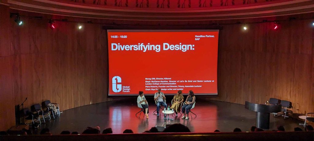 Photo taken at "Diversifying Design" panel discussion at the V&A Museum