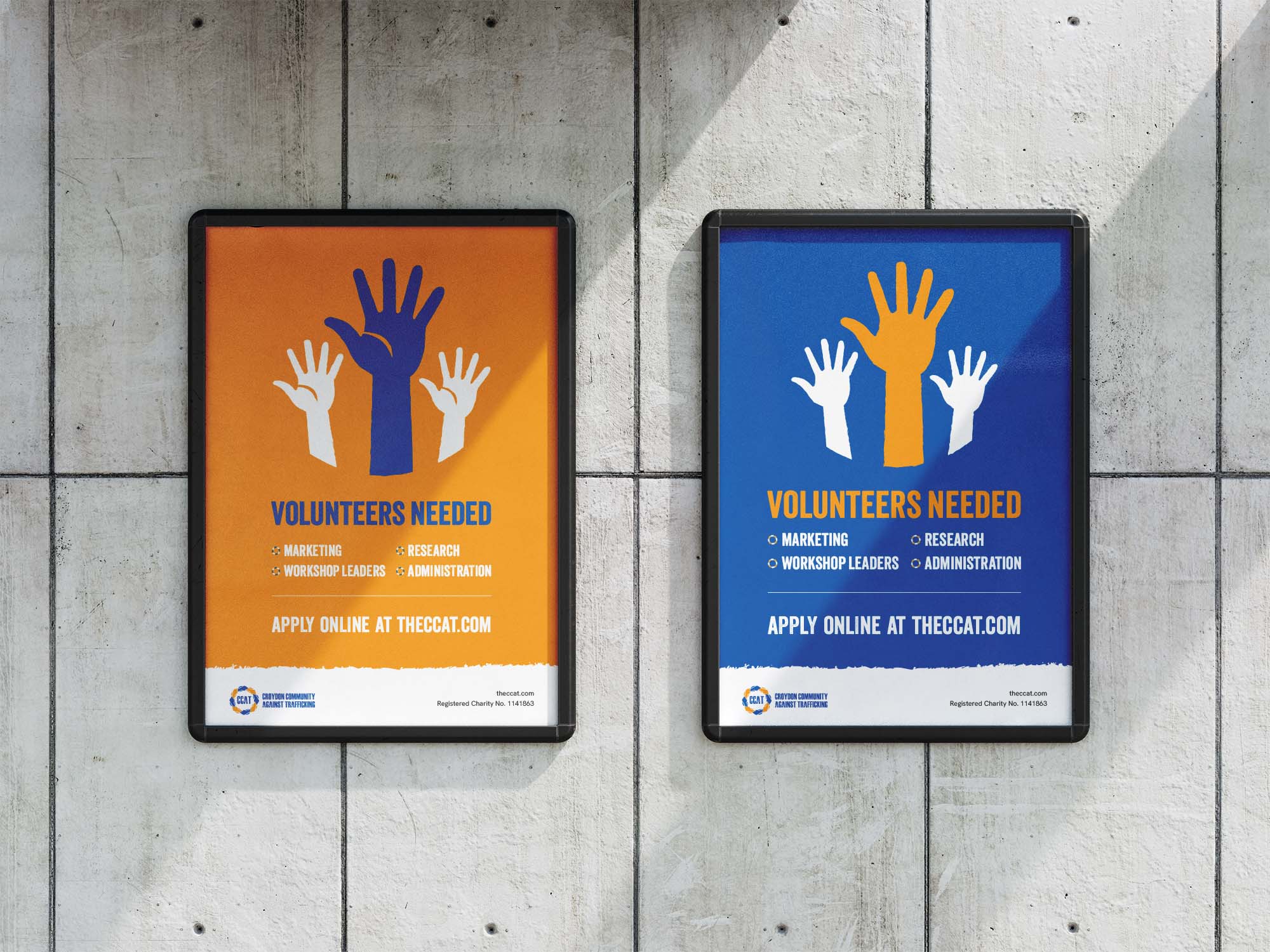 Mockup of CCAT posters