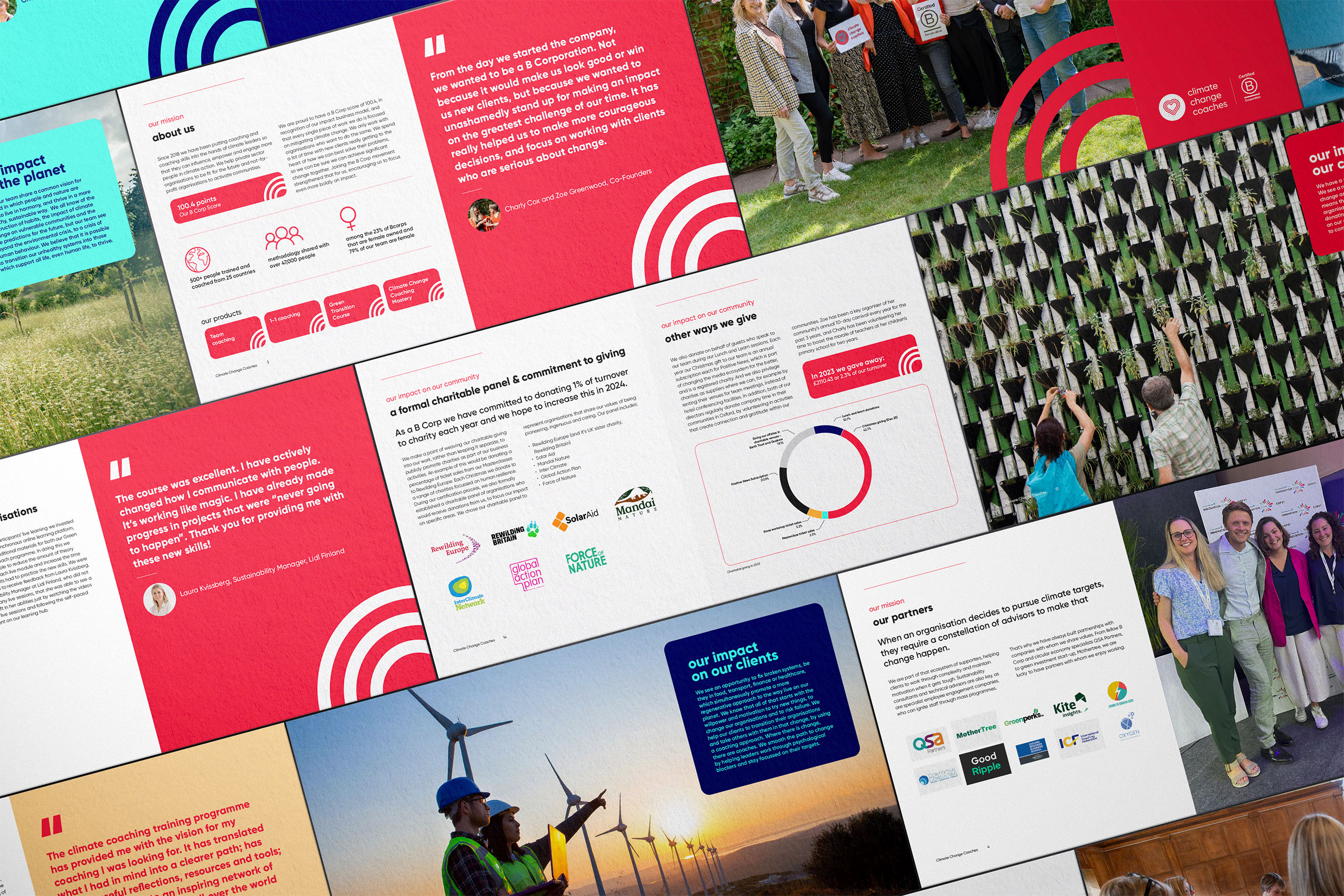 Climate Change Coaches Impact report mockup
