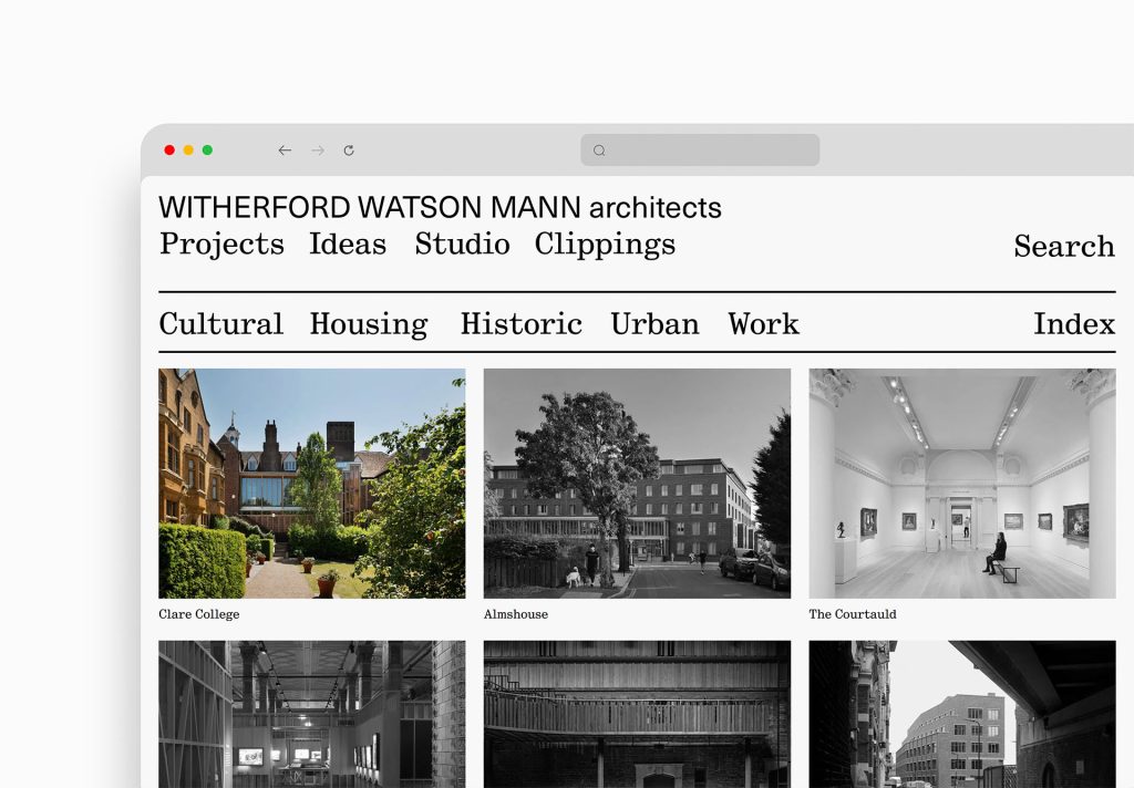 WWM projects page mockup