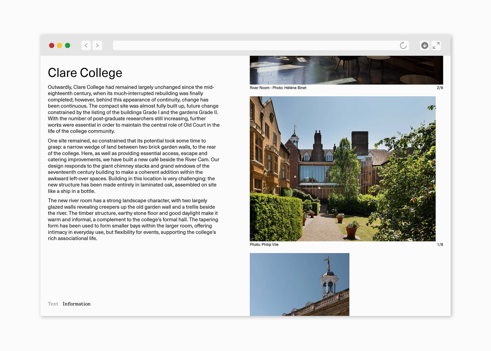 Mockup of WWM project page
