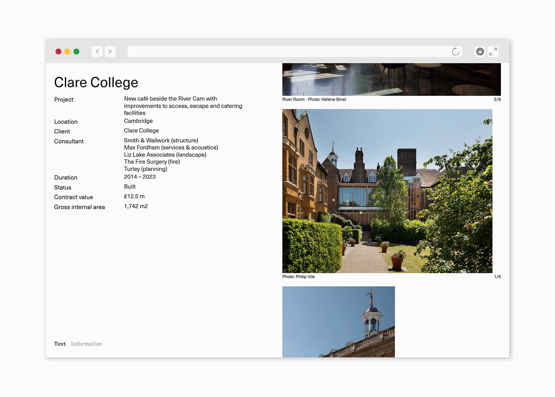 Mockup of WWM project page